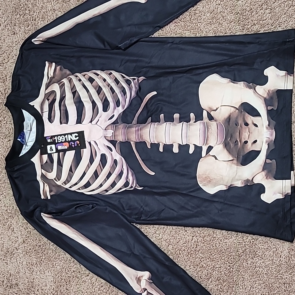 Mens skeleton long sleeved